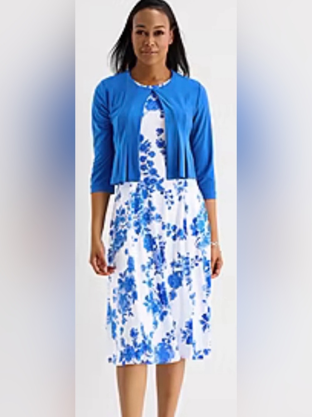 Danny & Nicole 2 Pc Dress Jacket Set Midi Knee Length Sleeveless With Jacket NWT
